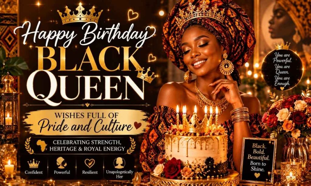 Happy Birthday Black Queen Wishes Full of Pride and Culture