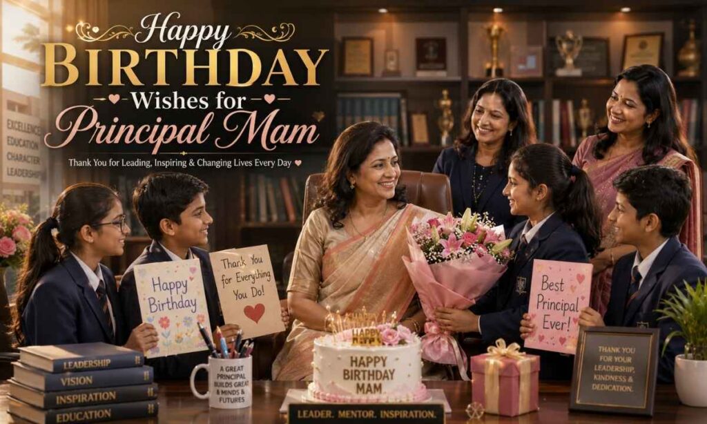 Happy Birthday Wishes for Principal Mam