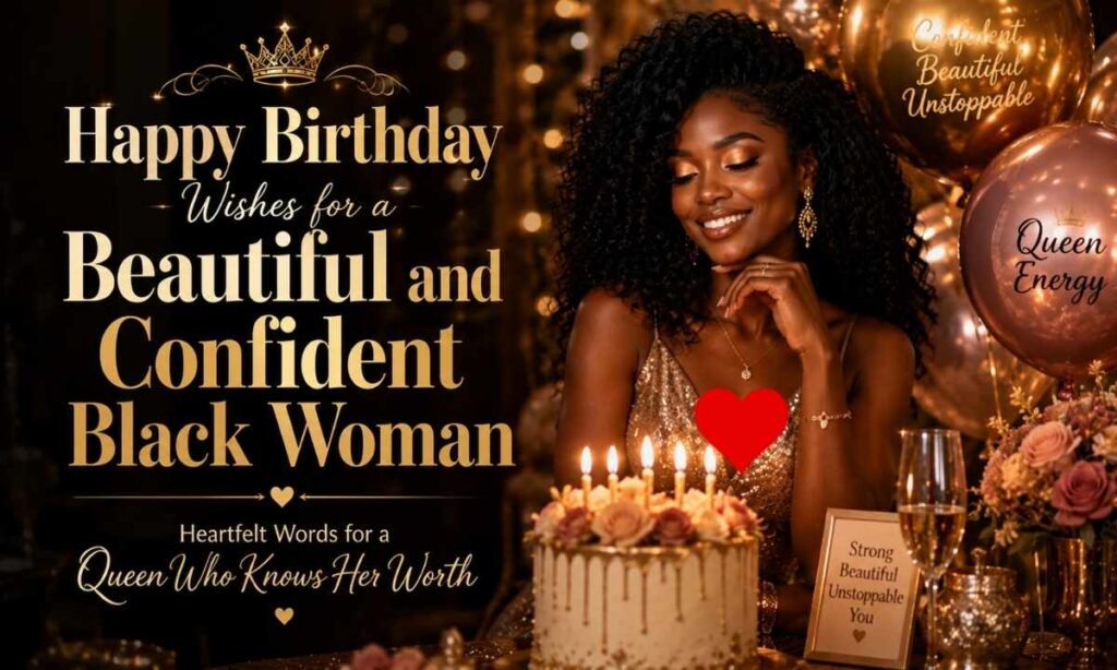 Happy Birthday Wishes for a Beautiful and Confident Black Woman