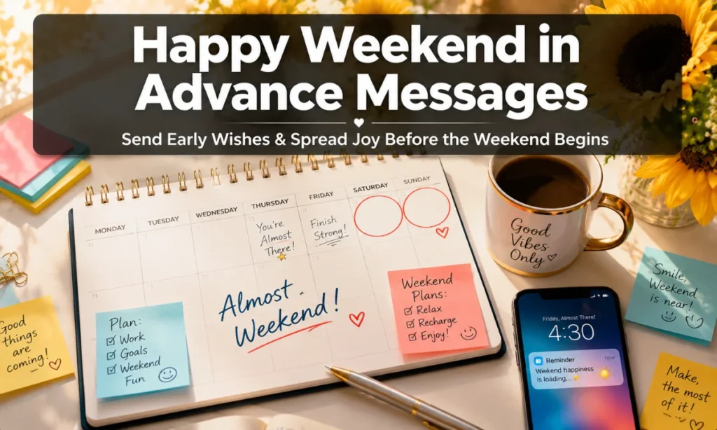 Happy Weekend in Advance Messages