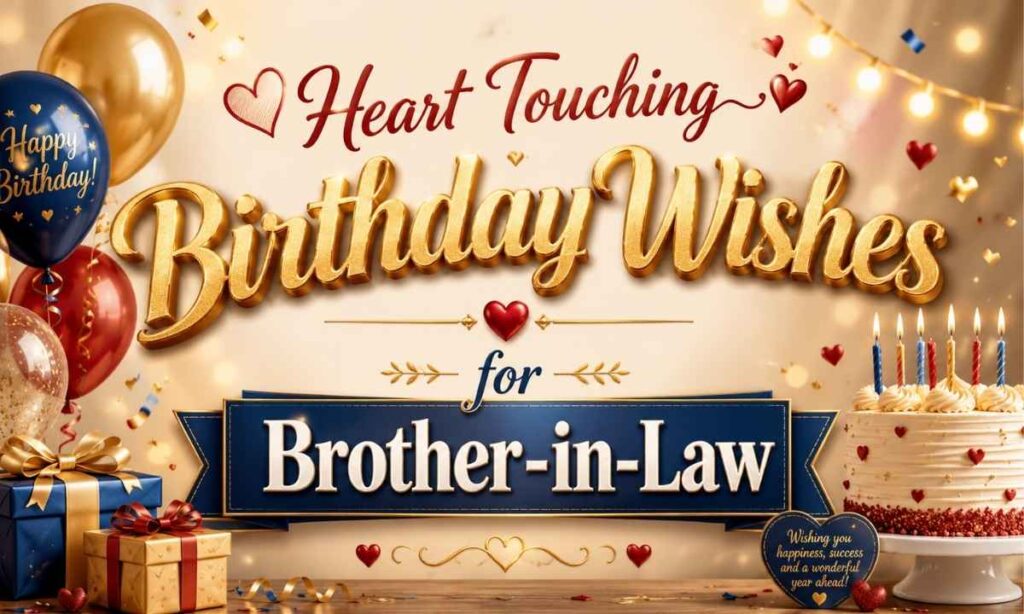 Heart Touching Birthday Wishes for Brother-in-Law