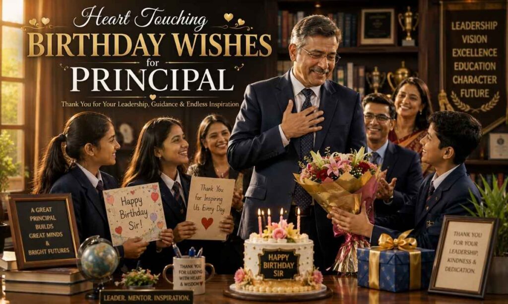 Heart Touching Birthday Wishes for Principal