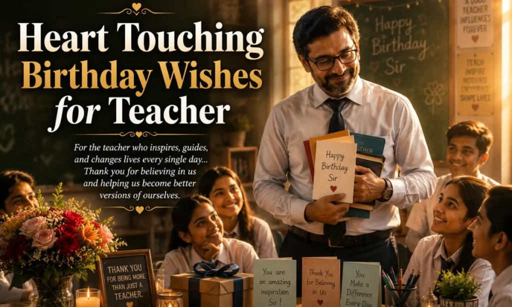 Heart Touching Birthday Wishes for Teacher