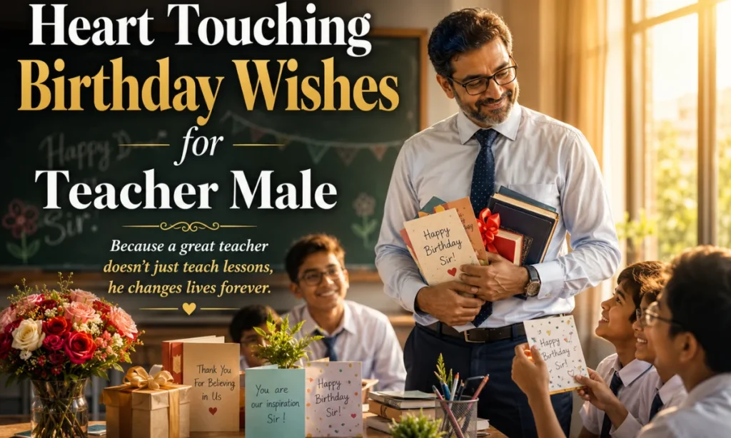 Heart Touching Birthday Wishes for Teacher Male