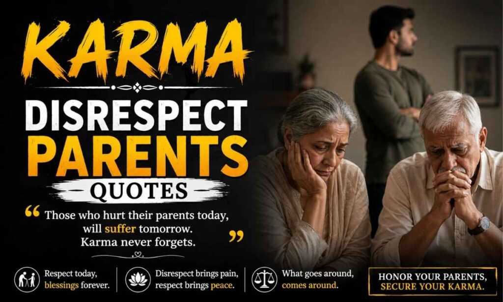 Heart Touching Karma Disrespect Parents Quotes