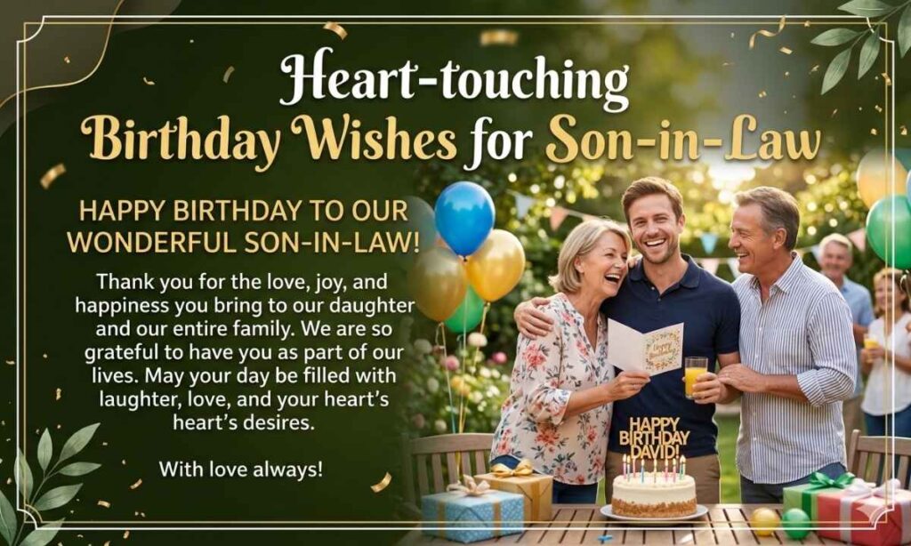 Heart-touching Birthday Wishes for Son-in-Law