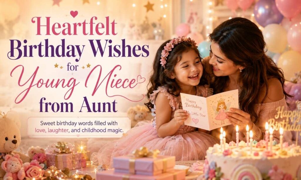Heartfelt Birthday Wishes for Young Niece from Aunt