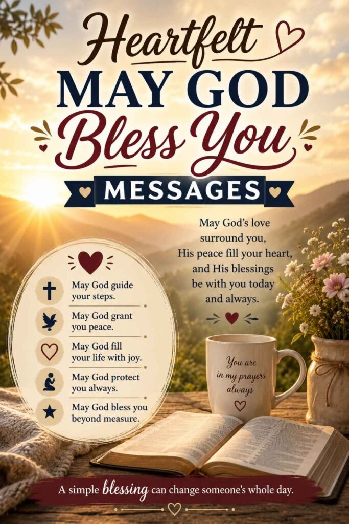Heartfelt May God Bless You Messages