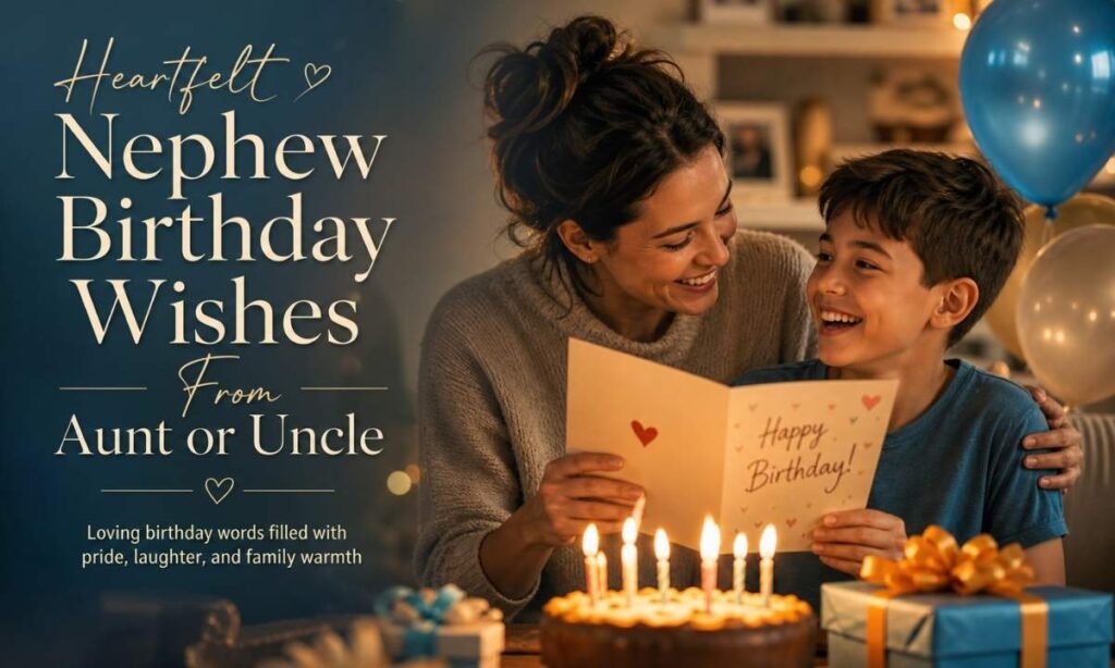 Heartfelt Nephew Birthday Wishes From Aunt or Uncle 