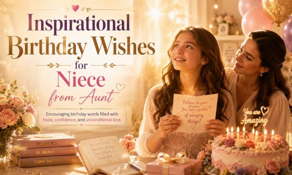 Inspirational Birthday Wishes for Niece from Aunt
