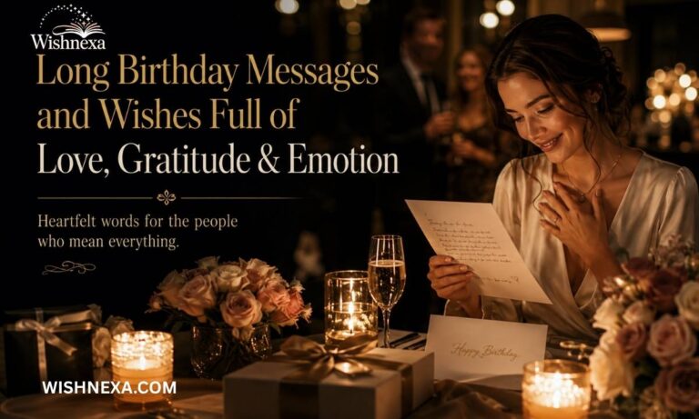 Long birthday messages and wishes
