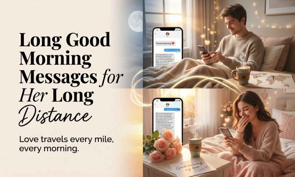 Long Good Morning Messages for Her Long Distance