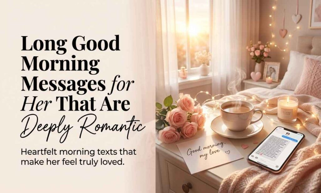 Long Good Morning Messages for Her That Are Deeply Romantic