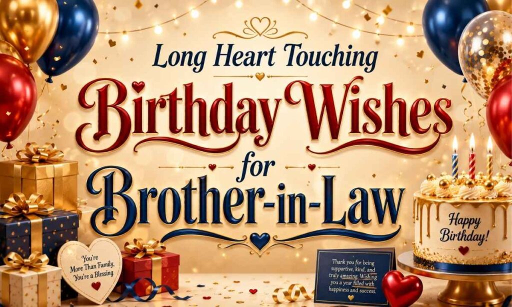 Long Heart Touching Birthday Wishes for Brother-in-Law