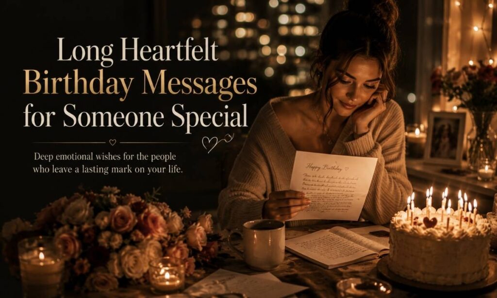 Long Heartfelt Birthday Messages for Someone Special