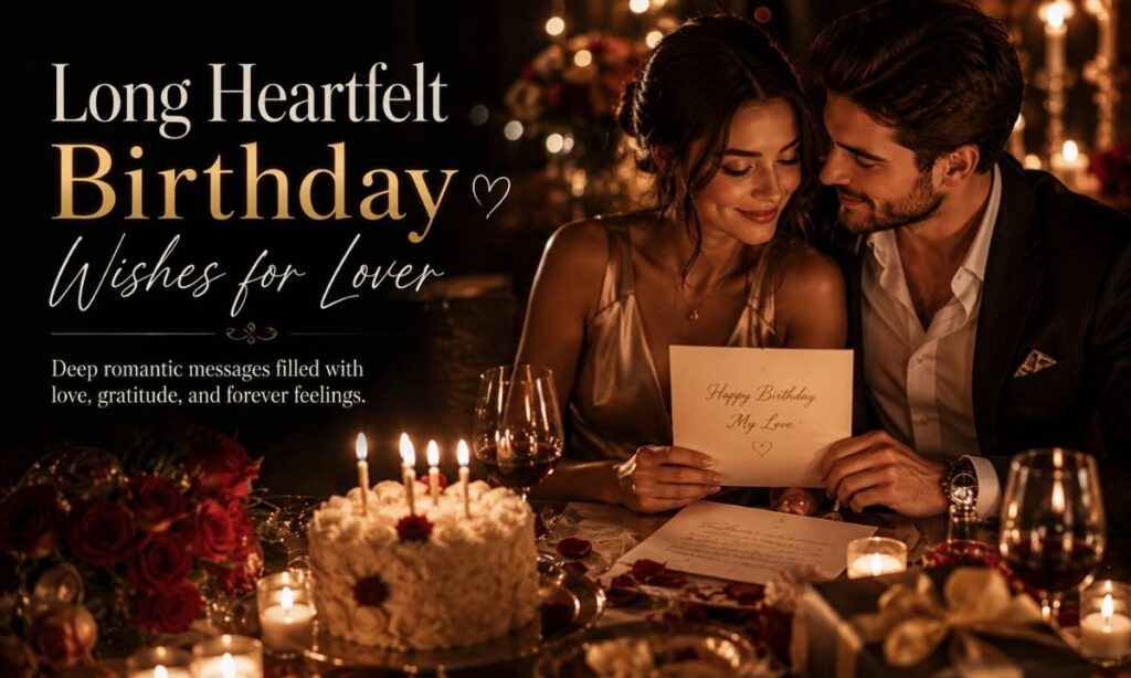 Long Heartfelt Birthday Wishes for Lover