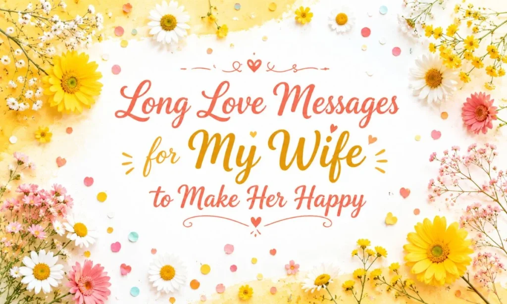 Long Love Messages for My Wife to Make Her Happy