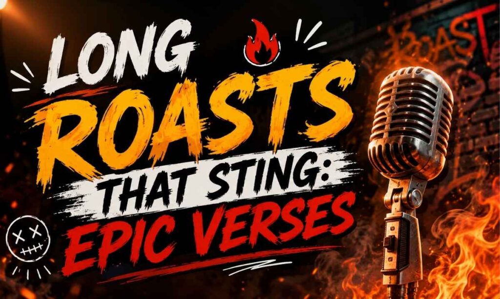 Long Roasts That Sting Epic Verses