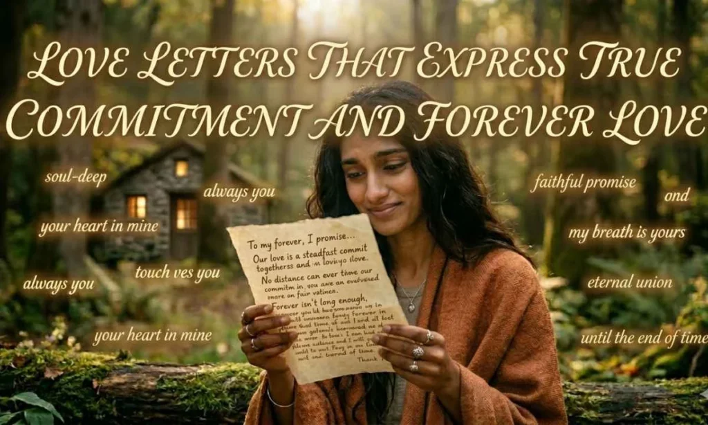 Love Letters That Express True Commitment and Forever Love