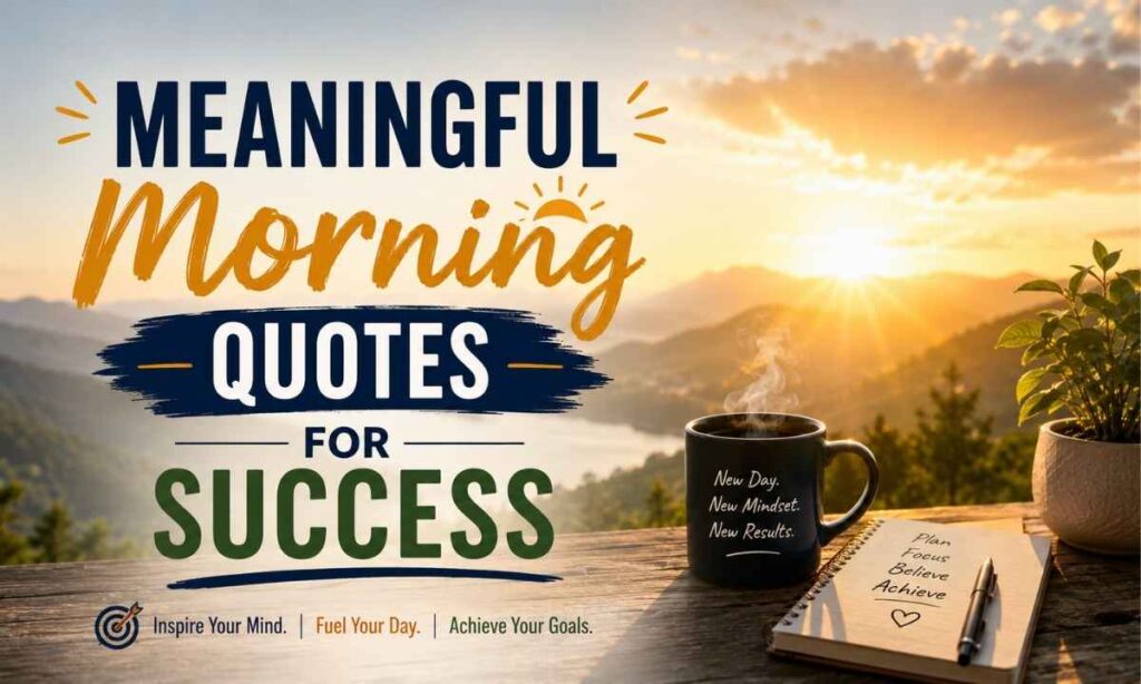 Meaningful Morning Quotes for Success
