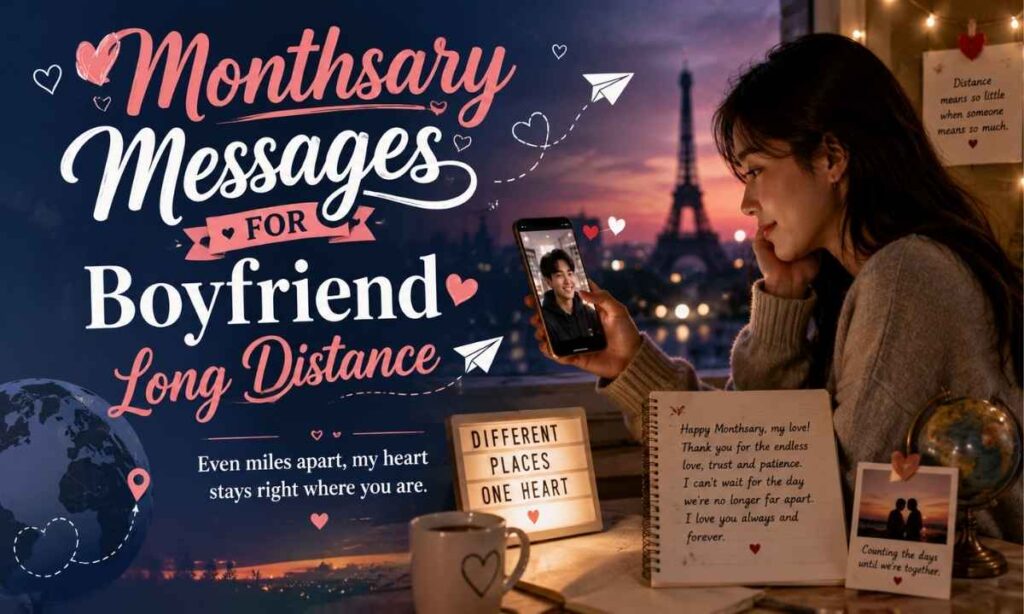 Monthsary Messages for Boyfriend Long Distance