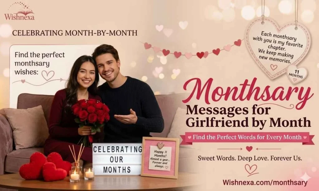 Monthsary Messages for Girlfriend by Month