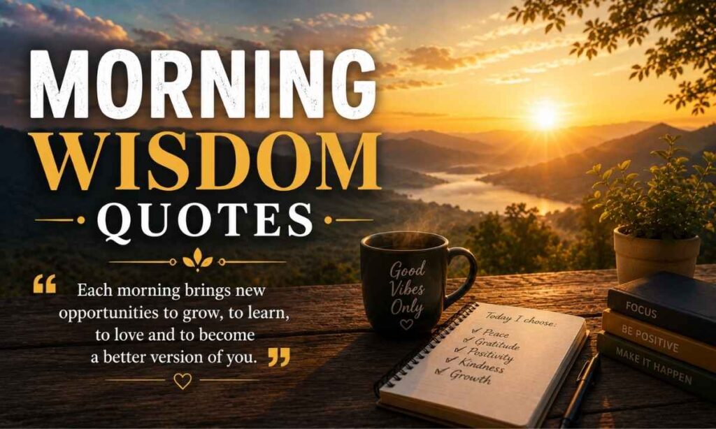 Morning Wisdom Quotes