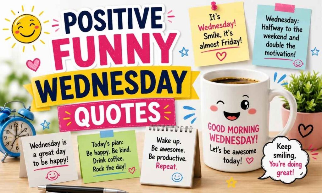 Positive Funny Wednesday Quotes