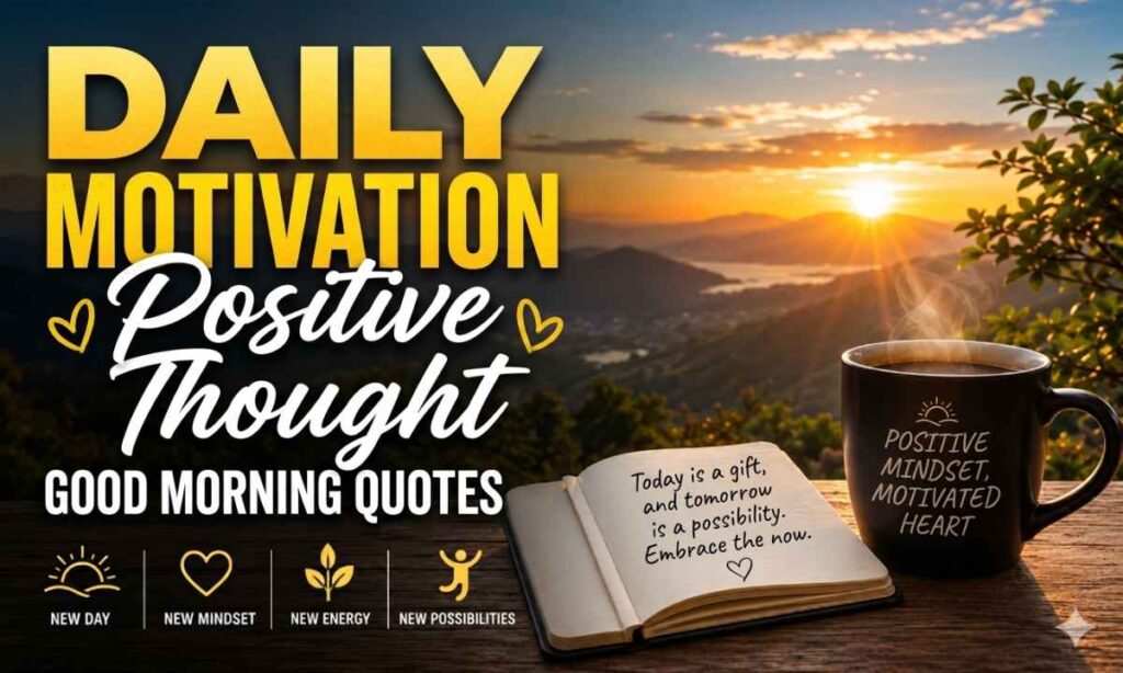 Positive Thought Good Morning Quotes for Daily Motivation