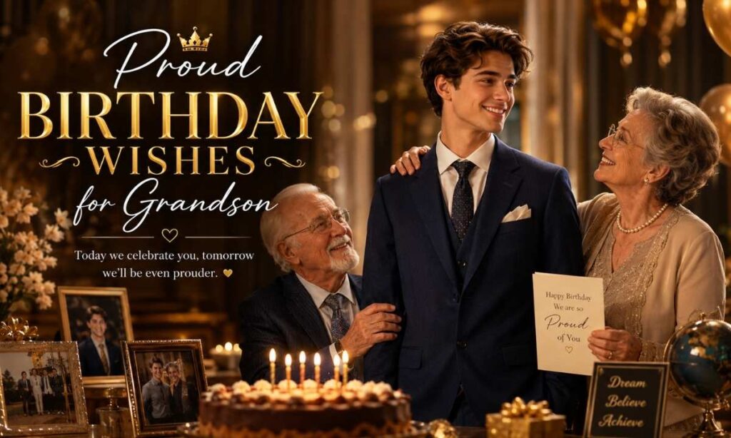 Proud Birthday Wishes for Grandson
