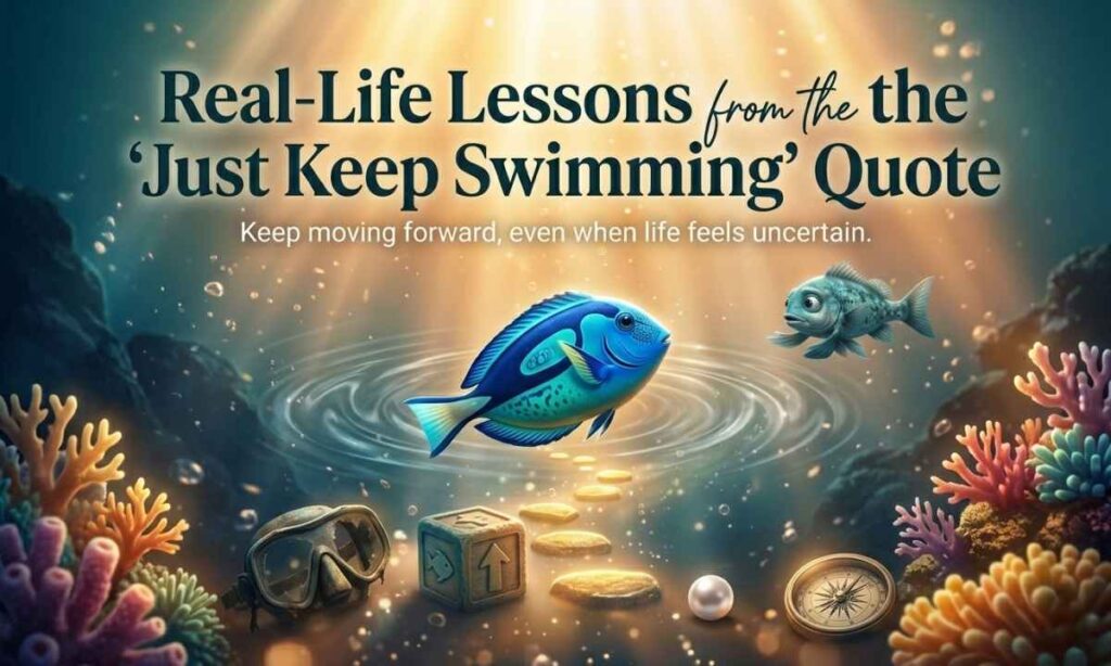 Real-Life Lessons from the "Just Keep Swimming" Quote