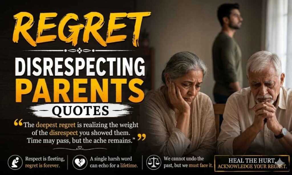 Regret Disrespecting Parents Quotes