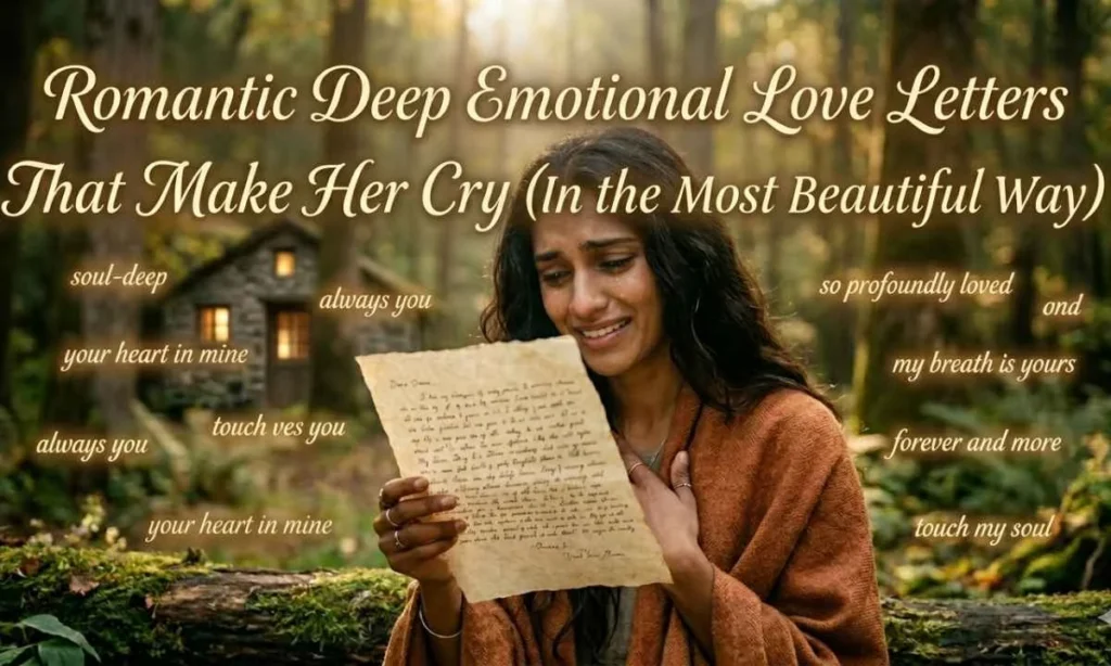 Romantic Deep Emotional Love Letters That Make Her Cry (In the Most Beautiful Way)