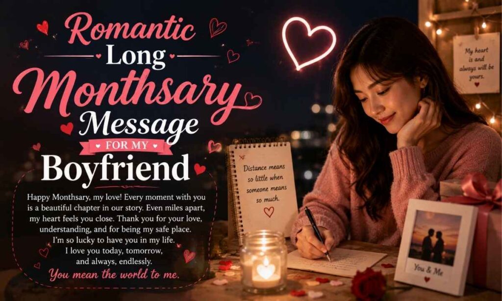 Romantic Long Monthsary Messages for My Boyfriend