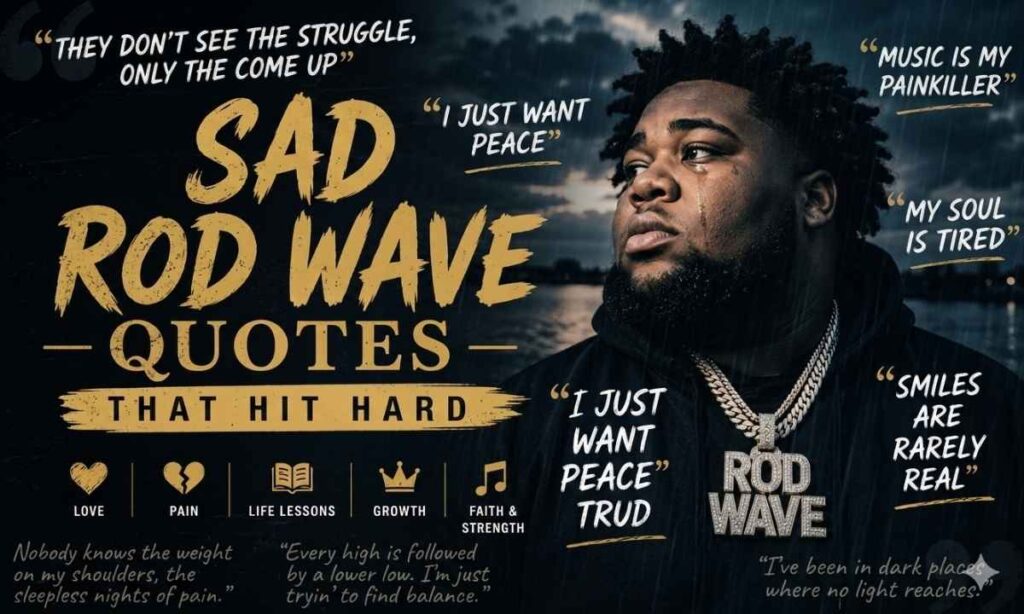 Sad Rod Wave Quotes That Hit Hard