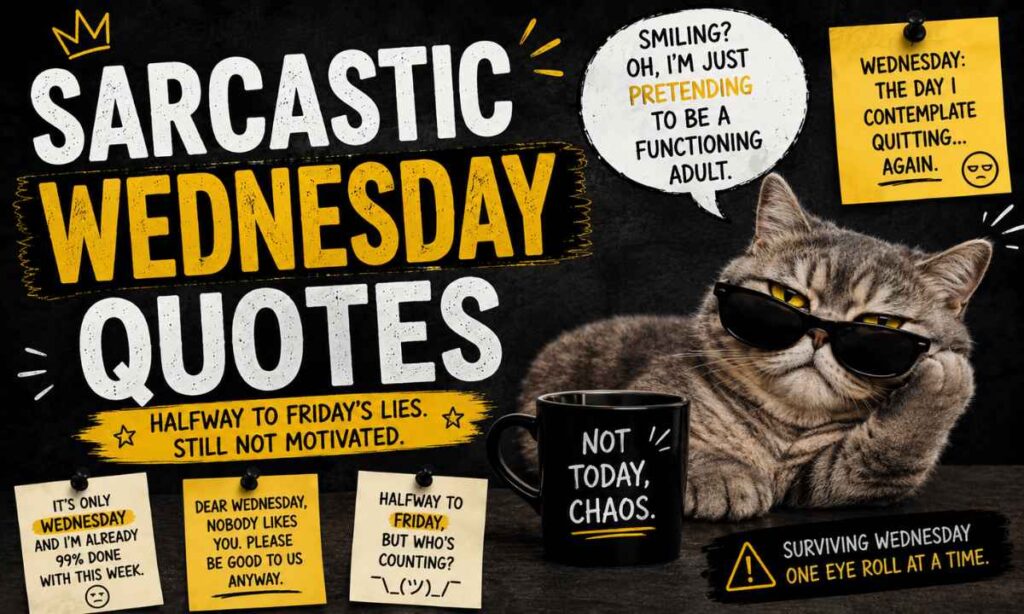 Sarcastic Wednesday Quotes