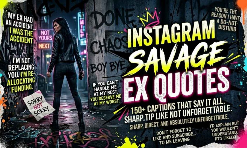 Savage Ex Quotes for Instagram