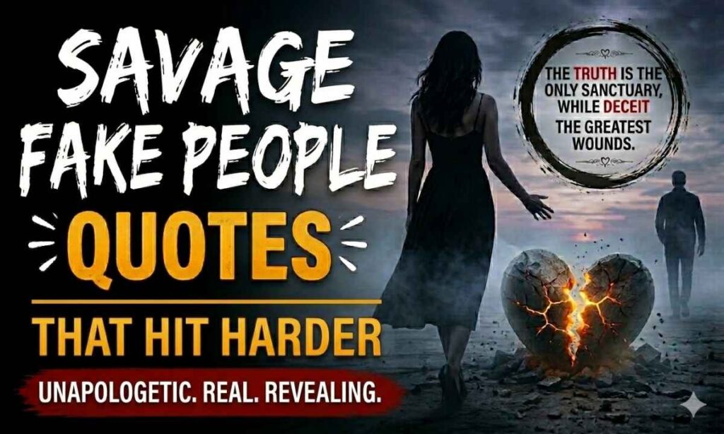 Savage Fake People Quotes