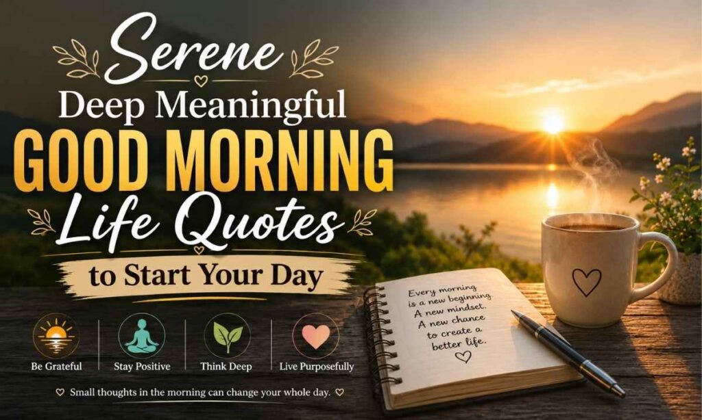 Serene Deep Meaningful Good Morning Life Quotes to Start Your Day