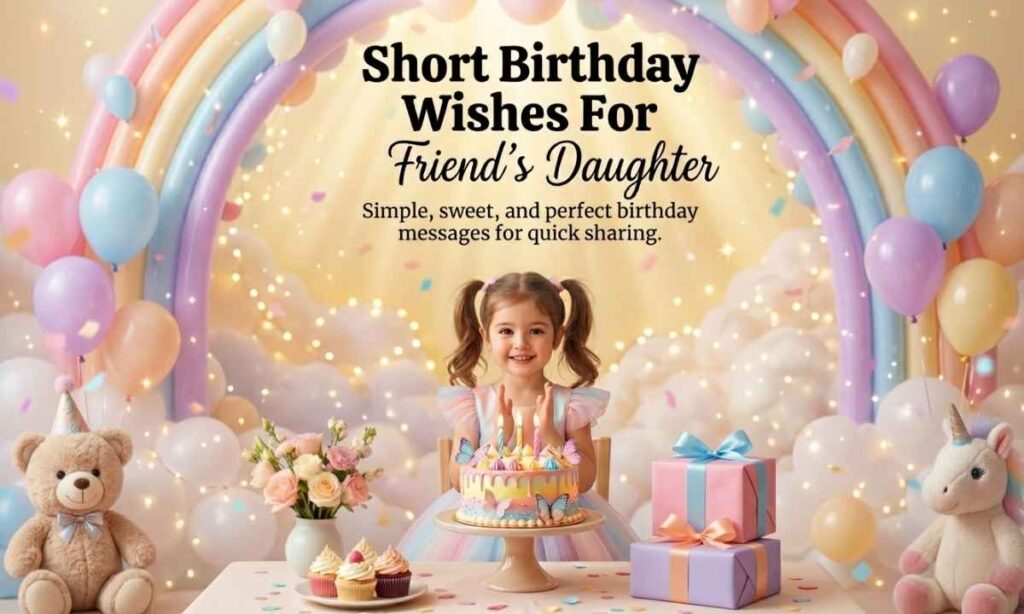 Short Birthday Wishes For Friend's Daughter