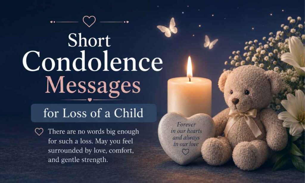 Short Condolence Messages for Loss of a Child