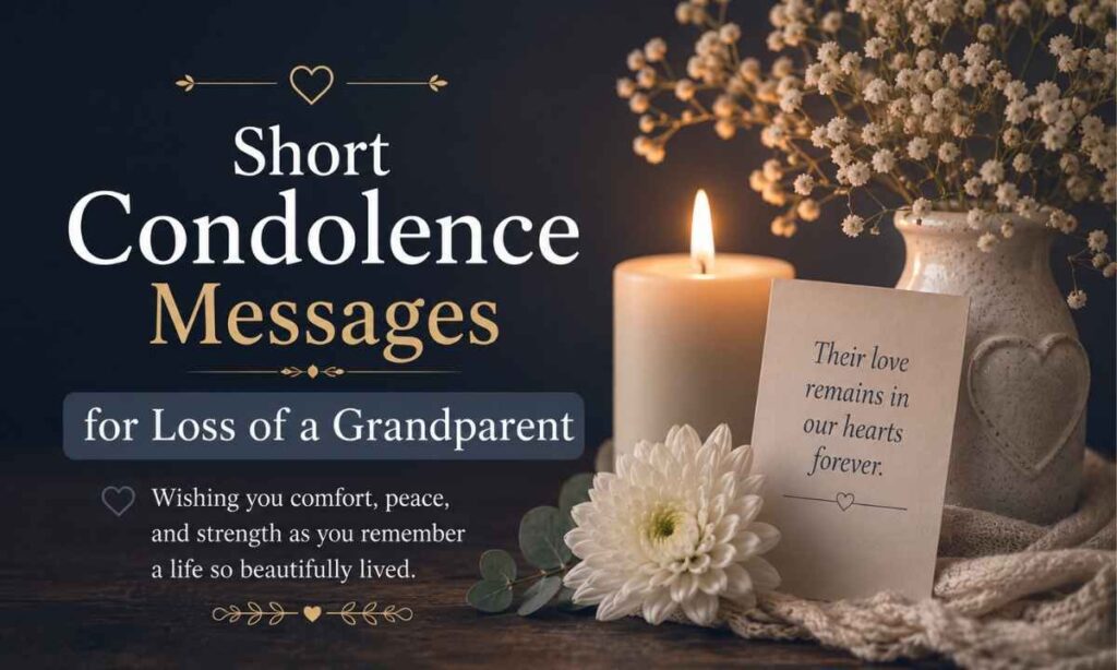 Short Condolence Messages for Loss of a Grandparent