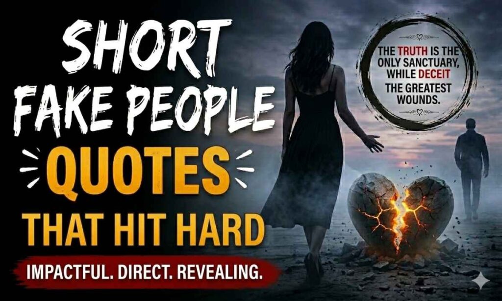 Short Fake People Quotes That Hit Hard