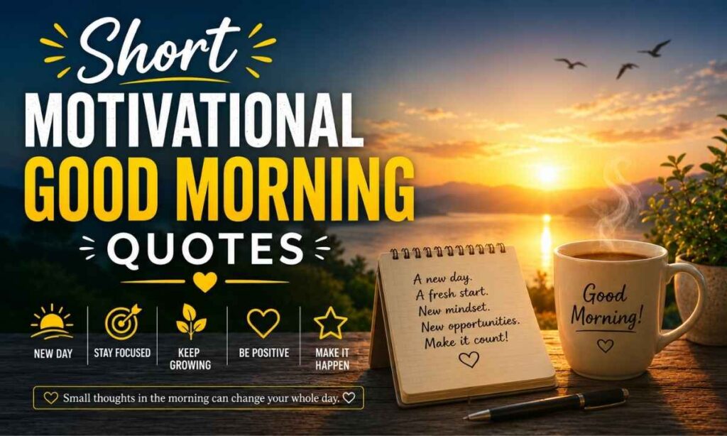 Short Motivational Good Morning Quotes