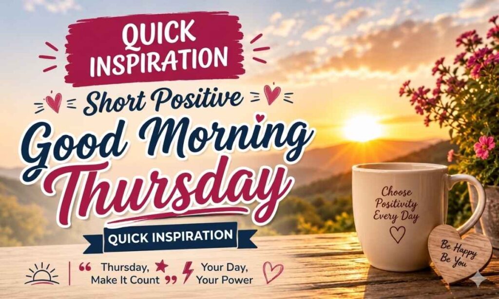 Short Positive Good Morning Thursday Quotes for Quick Inspiration