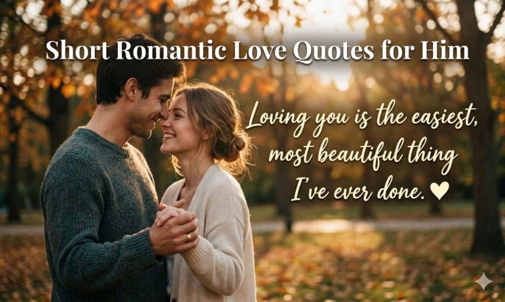 Short Romantic Love Quotes for Him