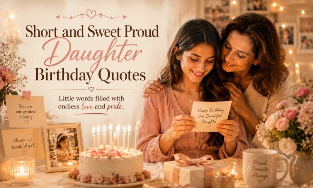 Short and Sweet Proud Daughter Birthday Quotes