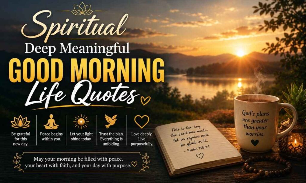 Spiritual Deep Meaningful Good Morning Life Quotes