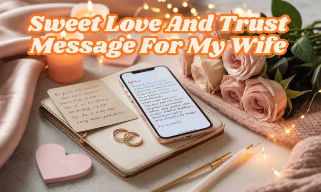 Sweet Love And Trust Message For My Wife