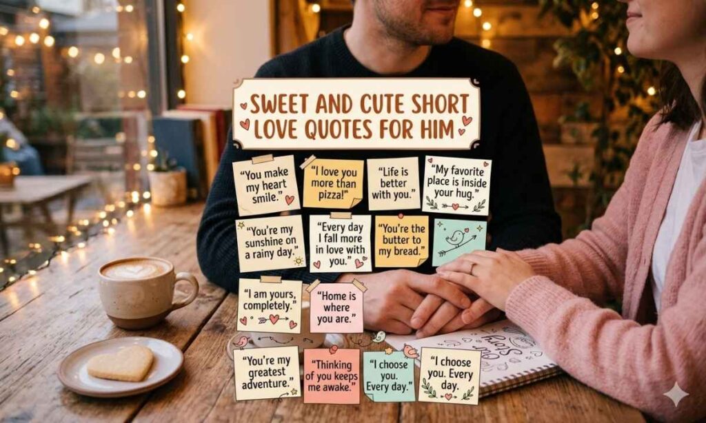 Sweet and Cute Short Love Quotes for Him